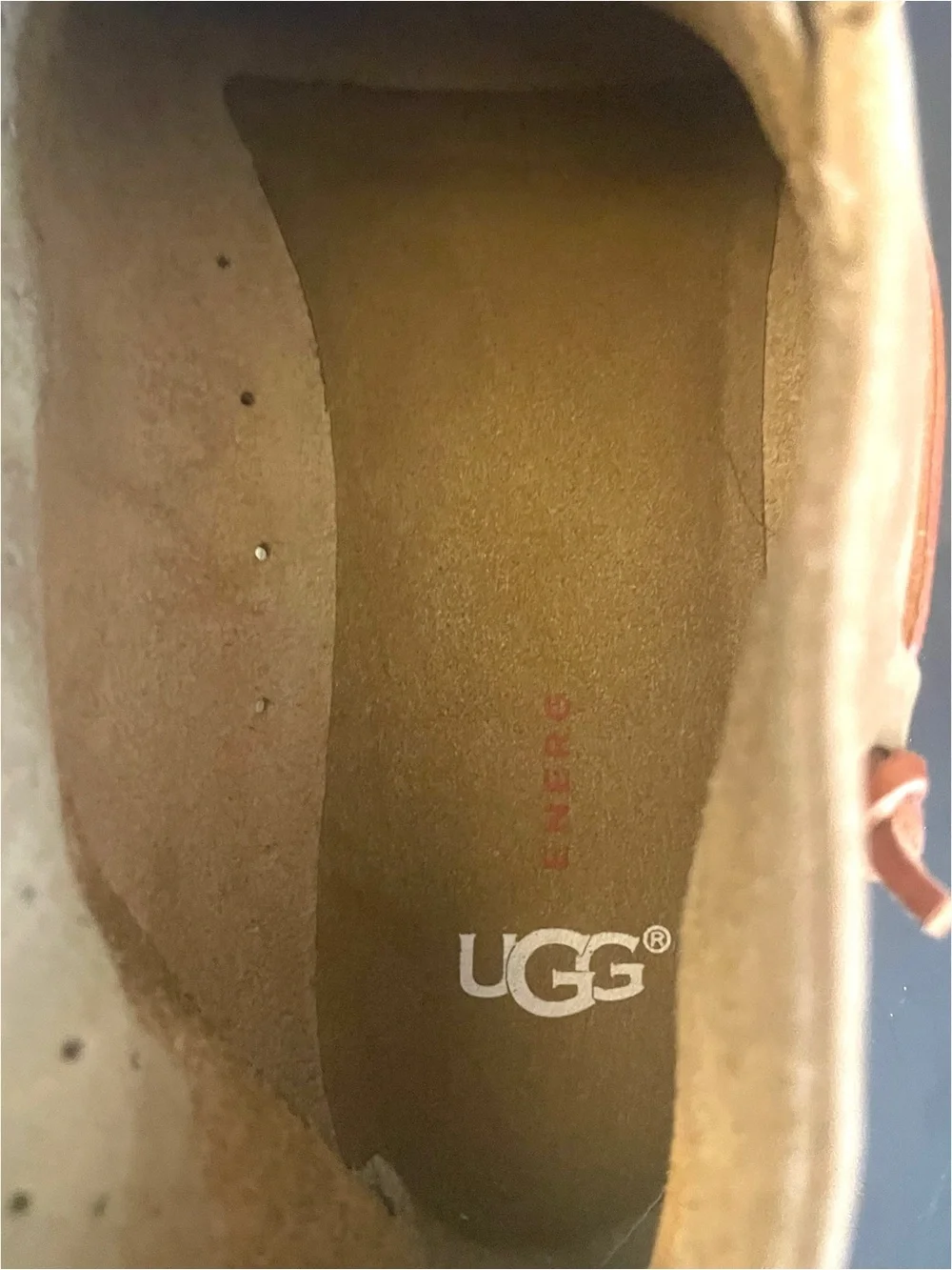 UGG Beach Moc Chukka Full Grain Washable Leather Carmel Color Size 11.5